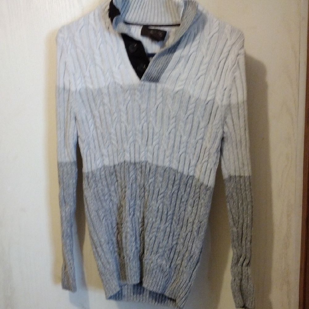 Tasso Elba Two-Tone Cable Knit Women's Sweater